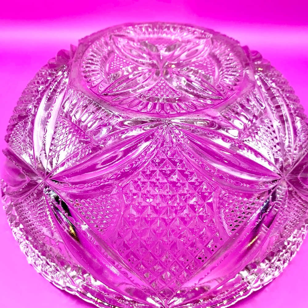 Brilliant Clear Crystal Bowl - Vintage - Picture 7 of 10
